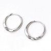  new all-in-one S925 silver ear buckle earrings, simple temperament, women's high-level sense, cool wind, plain Earrings