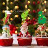 Cross border christmas decorations Christmas tree Greench theme Christmas flag pulling cake decoration card
