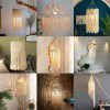 Lampshade tapestry homestay manual lampshade woven cotton rope chandelier Nordic style decorative lampshade Bohemian lighting