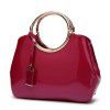 European and American new trends bright surface lacquer leather lifting ring women's bag cross arm bill of lading shoulder bag manufacturers wholesale cross-border foreign trade funds