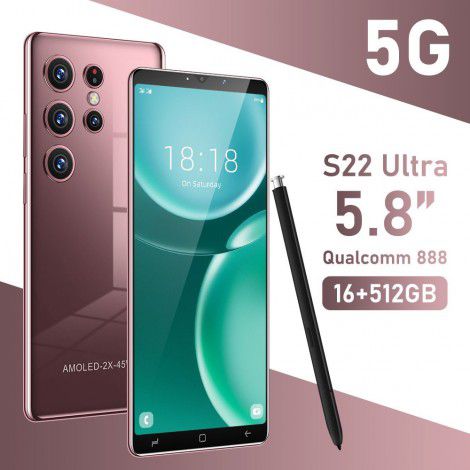 Cross border mobile phone s22ultra new 5.8-inch factory wholesale cross-border e-commerce foreign trade shrimp skin all-in-one machine