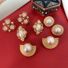 Vintage palace style Baroque Round Pearl 925 silver needle earrings earrings without ear holes ear clips Qingdao Earrings (female)