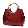 European and American new trends bright surface lacquer leather lifting ring women's bag cross arm bill of lading shoulder bag manufacturers wholesale cross-border foreign trade funds