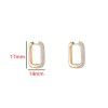 Advanced sense earrings earrings plated zircon 14K Gold Earrings New Chinese 18K Gold Earrings female Earrings accessories