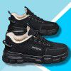 Men's shoes: waterproof and anti-skid, wear-resistant black board shoes for construction site, fashionable sports, leisure, breathable, labor protection shoes