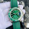 Laojia fine steel fully automatic mechanical water ghost watch male 316 steel strip luminous green ghost nigger blue ghost foreign trade