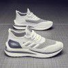  summer new sports shoes flying woven breathable men's shoes Korean fashion casual shoes trend versatile running shoes men