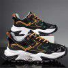 Dad shoes autumn and winter new Korean fashion front lace up low top casual sports shoes men's breathable soft sole running shoes men's