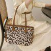  autumn and winter new Tote Bag leopard print bag large capacity single shoulder portable messenger women's bag Korea dongdamen women's bag 