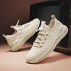 new breathable flying woven sports shoes men's shock absorption leisure mesh running shoes men's shoes