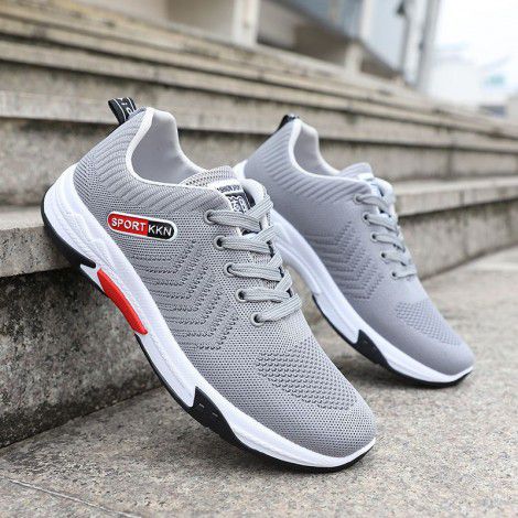 New flying woven mesh shoes casual shoes men's running shoes Korean basketball shoes men's shoes