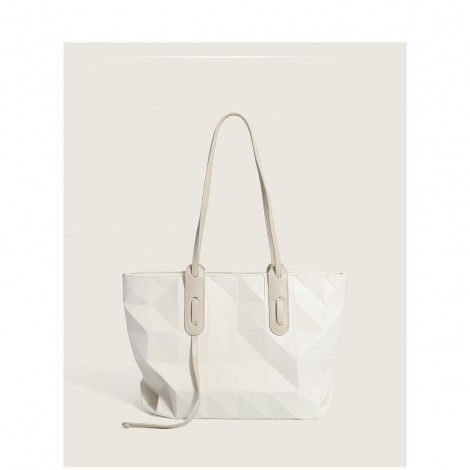  express autumn and winter new tote bag large capacity handbag niche design Lingge pleated shopping bag female 