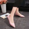 Round head professional dress women's shoes black middle heel women's shoes shallow mouth work shoes thick heel work clothes single shoes women 
