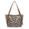 Foreign trade women's bag 2021 new fashion high-capacity leopard hand-held shoulder bag commuting versatile armpit tote bag wholesale 
