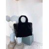 autumn and winter new plush bag women's tote bag women's large capacity versatile Tote plush cloth shoulder bag 