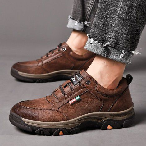 spring new men's leisure business shoes, men's outdoor sports climbing shoes, a generation of work clothes, men's shoes