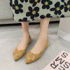 Single shoes: Women's large size foreign trade new pointed flat shoes in spring, summer, autumn and winter of 2022, women's Suede multi-color single shoes 4243