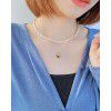 OPK jewelry French natural freshwater pearl clavicle chain female ins fashion light luxury versatile stainless steel Love Necklace