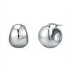 Manufacturers directly supply round ball hollow earrings, retro women's European and American earrings, simple titanium steel earrings, ins14k wholesale