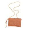 Summer new straw woven bag (female) 2022 women's straw woven messenger bag leisure Women's chain Beach Bag Handbag (female)