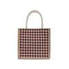 Cross border wholesale bags, women's new Plaid linen bags, fashionable casual women's handbags, simple shoulder bags
