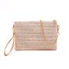 Summer new straw woven bag (female) 2022 women's straw woven messenger bag leisure Women's chain Beach Bag Handbag (female)