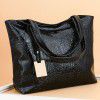 bag new portable shoulder bag crocodile pattern fashion large capacity Korean shopping bag women's bag wholesale