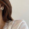 181 / 00 French irregular hand-made Flower Earrings 925 pins sweet lovely earrings g9-3