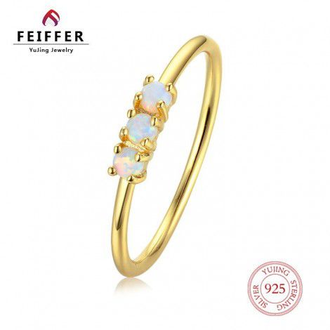Wholesale Japanese and Korean new products 925 Sterling Silver female wild opal jewelry Aobao ring temperament light luxury Opal Ring