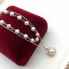 Tiktok net red 14K Gold injection French style double-layer star studded pearl clavicle Chain Necklace