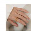 European and American cross-border Jewelry: Retro temperament, simple double ring ring, elegant jewelry, cross ring