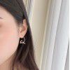 Yuexin original rabbit glossy Earrings personality atmosphere simple pure silver earrings female fashion European and American ins Earrings
