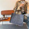 Large capacity women's shoulder bag solid color simple Tote Bag NEW net red handbag shopping bag wholesale