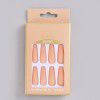 Factory direct sales: matte frosted nail patch, long ballet, finished product, 24 pieces, boxed, wearing nail enhancement tools, nail pieces