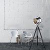 Nordic studio searchlight living room creative hotel decoration Stainless Steel Designer vertical tripod floor lamp