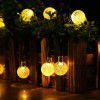 Cross border hot sale Solar bubble ball color lamp string outdoor round ball christmas lamp courtyard festival decoration lamp string