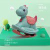 Children's press dual-purpose rocking horse toy inertia sliding return force animal car baby Trojan dinosaur
