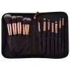 Manufacturers wholesale 14 cosmetic brush sets, spot fiber hair, gradual eyelash, eye shadow brush, color makeup, beauty tools