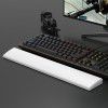 Black Jue 104 key standard keyboard supports wrist protection rest pad PU leather soft and comfortable keyboard holder 