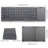 New folding touch keyboard large touch pad usb-c charging mobile phone tablet wireless folding keyboard