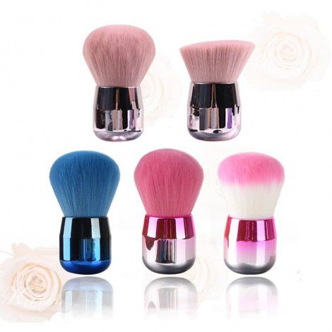 Mushroom head makeup brush pink small mushroom head powder brush large single powder Blusher Brush New makeup tools