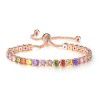 Jewelry: Amazon adjustable color Zircon Bracelet, women's European and American fashion, shiny full diamond crystal bracelet, wholesale