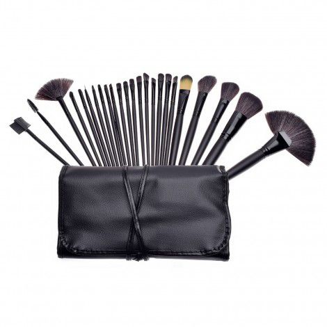 Manufacturer spot 24 cosmetic brush sets, log black, send brush bags, cosmetic sets, brushes, beauty tools, brushes, wholesale