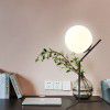 Nordic bedroom bedside table lamp modern simple study hotel room table lamp creative glass ball decorative table lamp