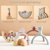 Children's early education educational toys: wooden elephant balance toys; baby's intelligence development; exercise hands-on ability toys