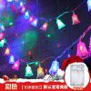 Christmas decorations, festive atmosphere, decoration, hanging decorations, scene arrangement, colorful light strings, trinkets, creative hanging pieces