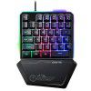 Cross border single handed keyboard RGB mechanical game keypad computer notebook eat chicken lol mobile game keyboard set