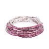 European and American women's diamond Elastic Bracelet color zircon Rhinestone claw chain color diamond bracelet Gem Diamond Bracelet wholesale