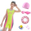 Wholesale Korean ins hot spring small, middle and large children's swimsuit cross-border one-piece professional training clothes girls' swimsuit
