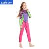  children's diving suit 2mm one-piece girls' long sleeved swimsuit sunscreen snorkeling surfing jellyfish suit